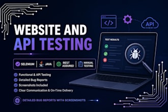 test your website and api using selenium and java