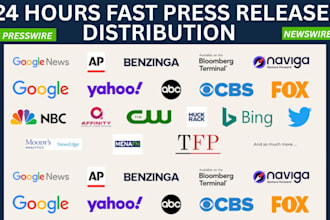 do press release distribution on ein presswire, newswire, prweb for brand news