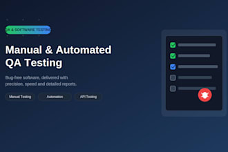 perform manual and automated QA software testing