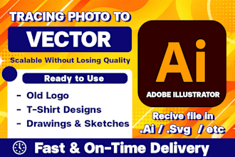 vector tracing, convert image to vector file, vector logo, vectorize image
