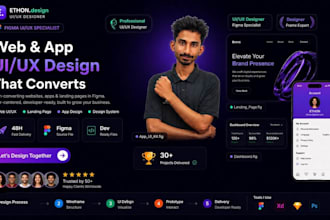 design high converting website, app and landing page UI UX in figma