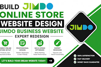 build jimdo online store website design jimdo business website expret redesign