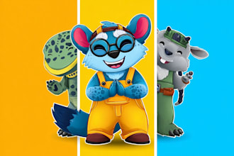 draw anything as a cartoon, cartoon character or mascot