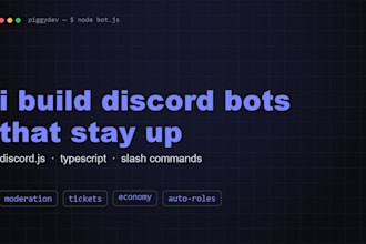 develop a custom discord bot with discord js and typescript