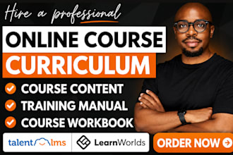 create interactive course, course workbook, course content, training manual