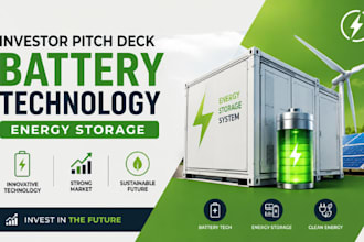 design battery technology energy storage investor pitch deck funding
