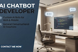 create a professional ai chatbot with web interface