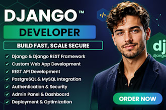 build a website or web app with python django and rest framework