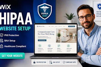 setup wix hipaa compliance phi protection baa healthcare wellness clinic website