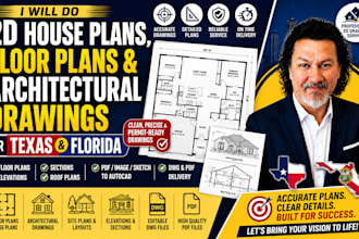 do 2d house plan, floor plan and architectural drawing for texas and new mexico