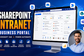build sharepoint intranet portal with sharepoint online and power automate