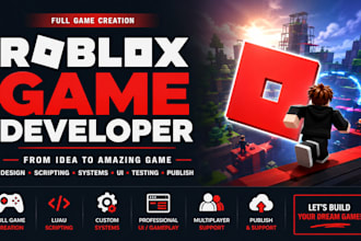 create a complete custom roblox game from your idea