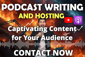 research and write podcast script for hire
