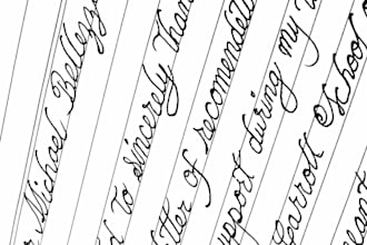 elegantly handwrite any documents notes letter for you