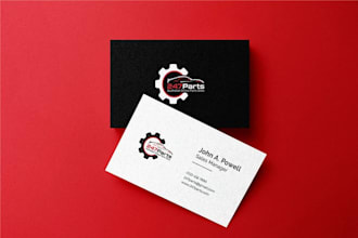 design a professional automotive business card and brand identity