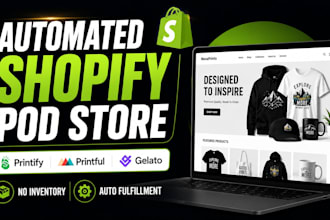 build a shopify pod store with printify, printful or gelato
