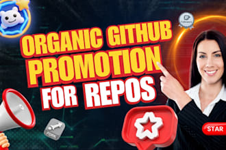 organic github promotion for your github repo to gain stars,fork followers ai