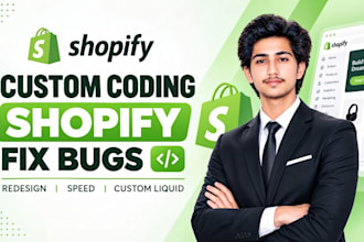 rebuild your shopify store, fix bugs, optimize speed and add custom sections