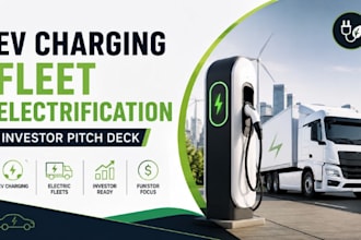 design ev charging fleet electrification investor pitch deck funding