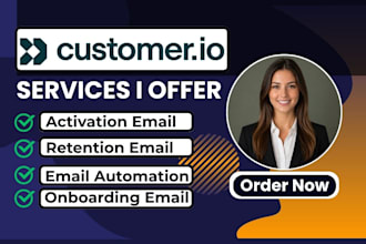 setup customer io email automation cycle customer io saas onboarding retention