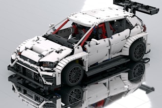 design your car into a custom lego moc with instructions