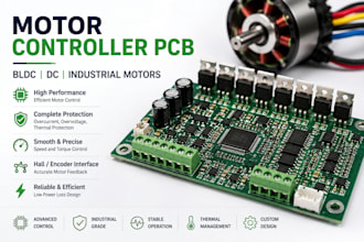 design motor controller pcb for bldc, dc and industrial motors
