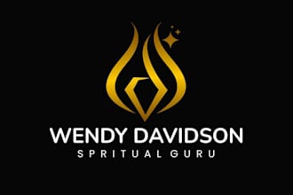 design a luxury spiritual logo with elegant gold aesthetics