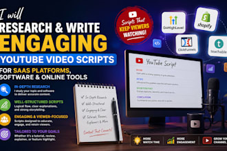 be your professional saas tutorial scriptwriter for youtube videos