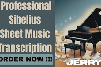 expertly convert PDF and handwritten music into professional sibelius notation