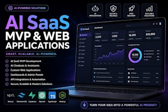 develop ai saas applications mvps and custom web apps