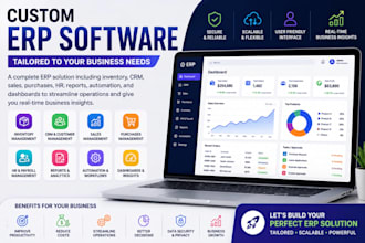 build custom erp system with CRM inventory HR and accounting