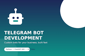 build a custom telegram bot for your business