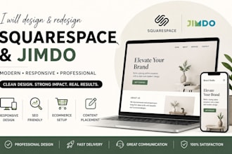design redesign professional squarespace and jimdo websites