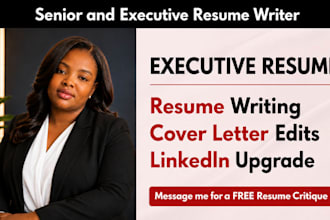 write an executive resume for directors and senior executives