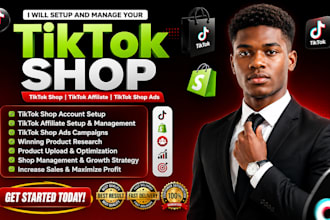setup tik tok shop, tik tok affiliate and tiktok shop ads