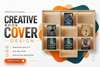 do a professional book cover, paperback, ebook hardcover and dust jacket