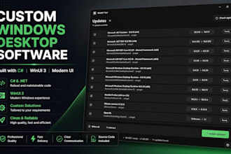 build a custom windows desktop tool in c sharp