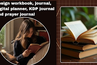 design workbook, journal, digital planner, KDP journal and prayer journal