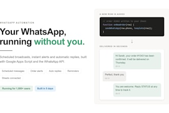 build a whatsapp bot for automated messages and alerts