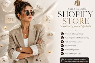 build luxury shopify store fashion shopify store clothing brand website