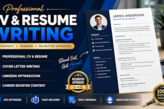 design a professional CV and resume for job applications