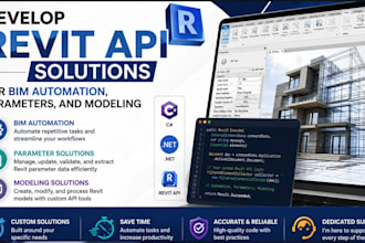 develop revit API solutions for bim automation, parameters, and modeling