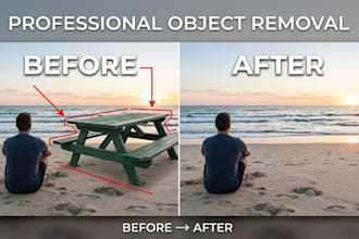 remove unwanted objects, people and backgrounds from photos