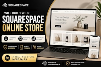 build a squarespace online store that sells your products
