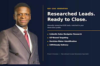 generate b2b leads and build targeted prospect lists