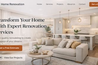 build squarespace renovation company website home improvement website