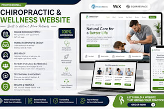 design a professional chiropractic and wellness website