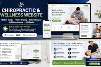 design a professional chiropractic and wellness website