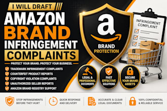 draft amazon brand infringement complaints