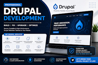 develop fix bugs for drupal website create drupal website redesign drupal mysql